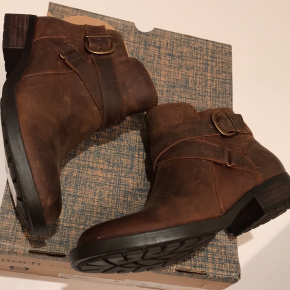 NWT BORN CHAVAL 6 Slip on ankle booties booties boots size 6 Brown Grand Canyon - Picture 4 of 8